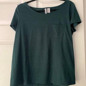 flowy teal t-shirt